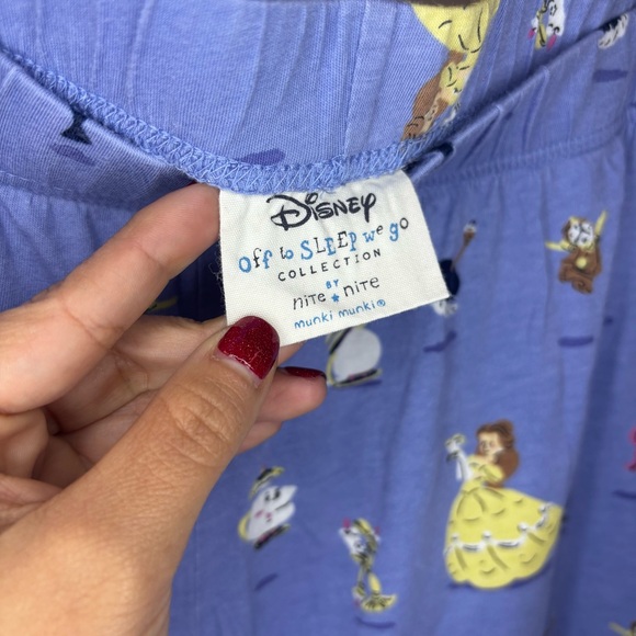 Nite + Nite Disney Beauty & the Beast Women's Pajama Set Size XL - Picture 6 of 10